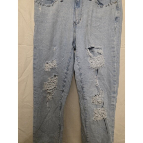 Levi’s 711 Skinny Stretch Ripped Jeans Women Size 29x30 Light Wash 29 - Picture 2 of 7